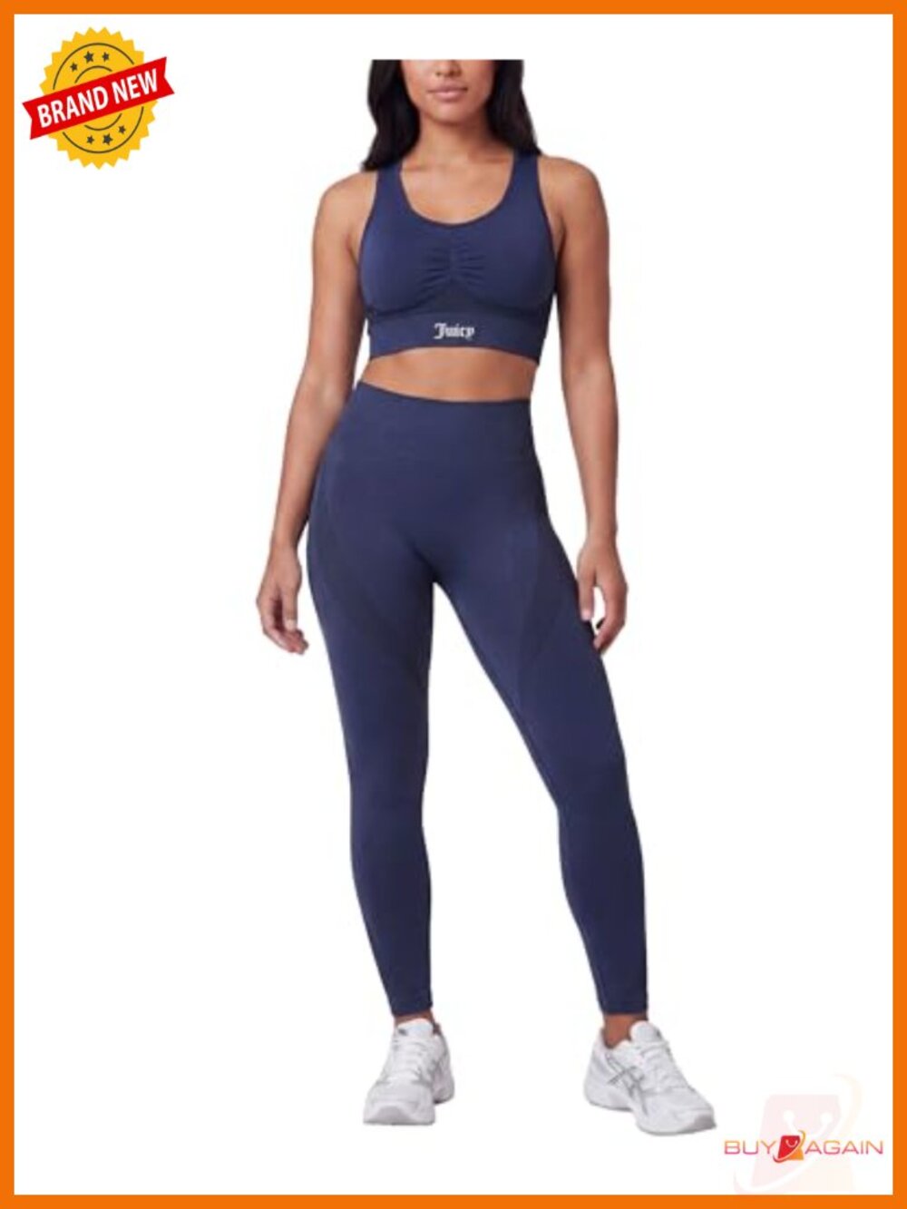 Seamless Bra and Legging Workout Set with Removable Pads